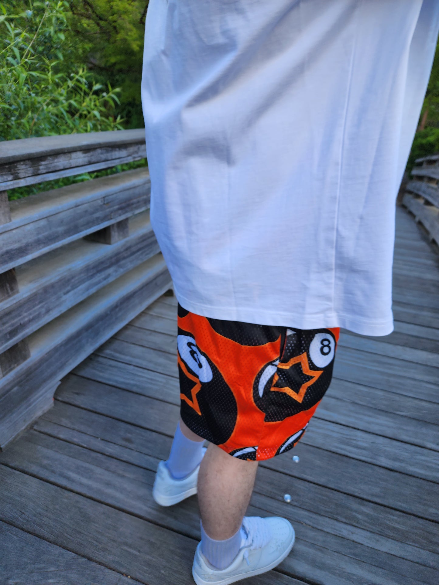 8 Ball ORANGE Shorts