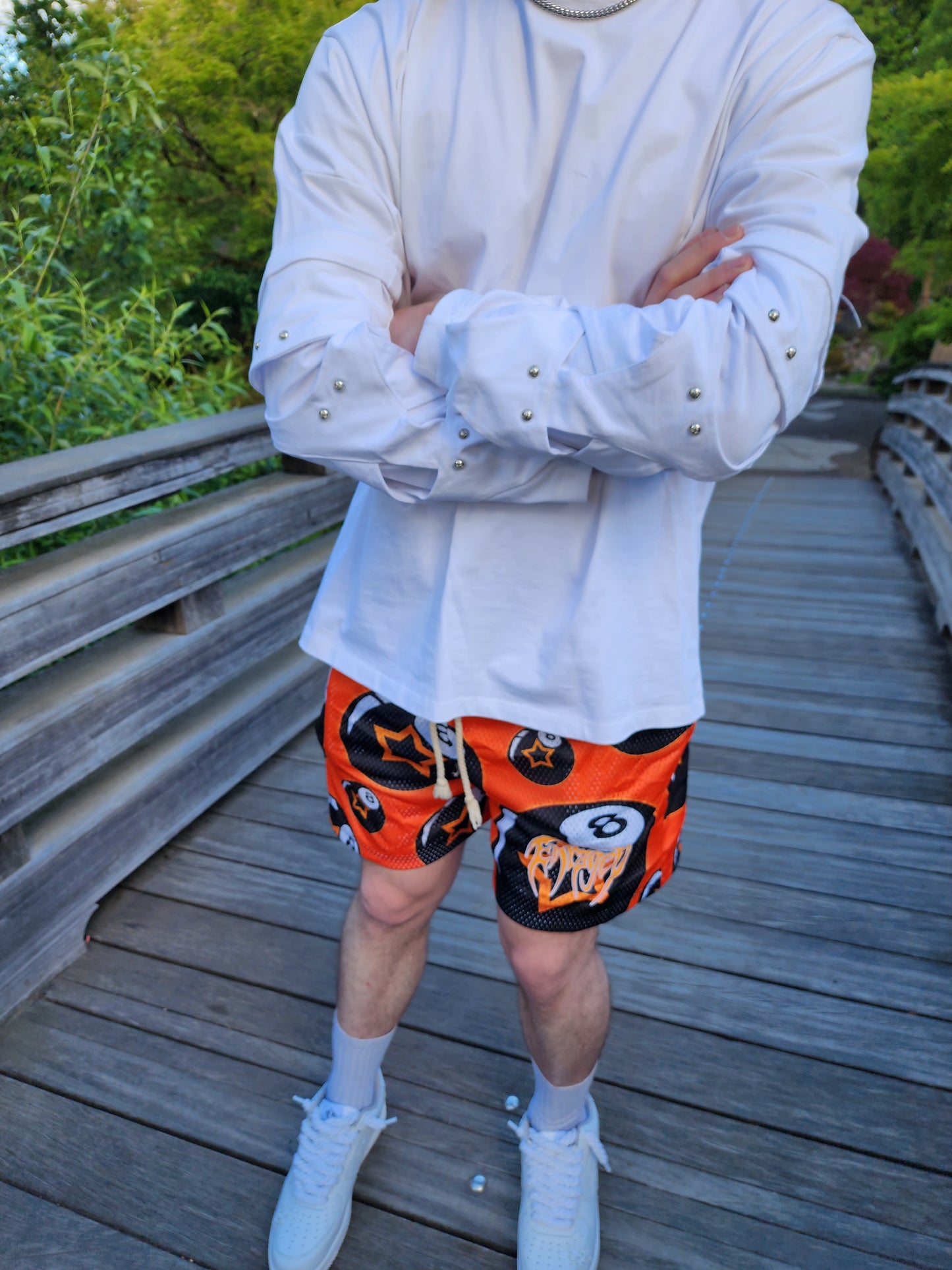 8 Ball ORANGE Shorts