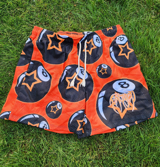 8 Ball ORANGE Shorts