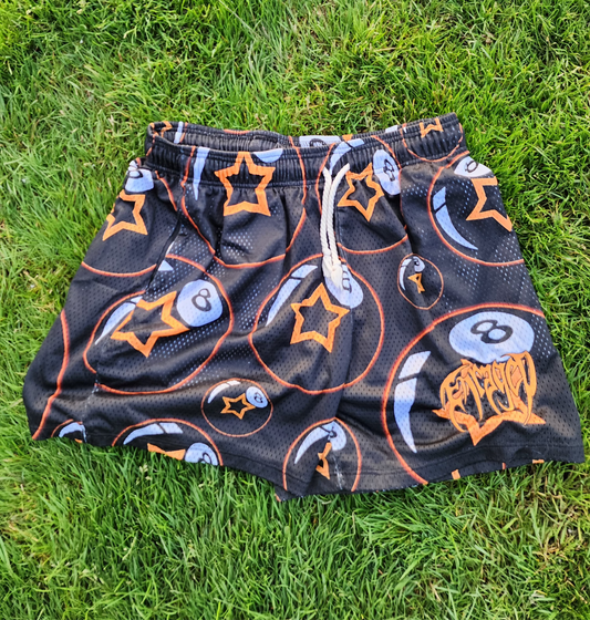 8 Ball Black Shorts