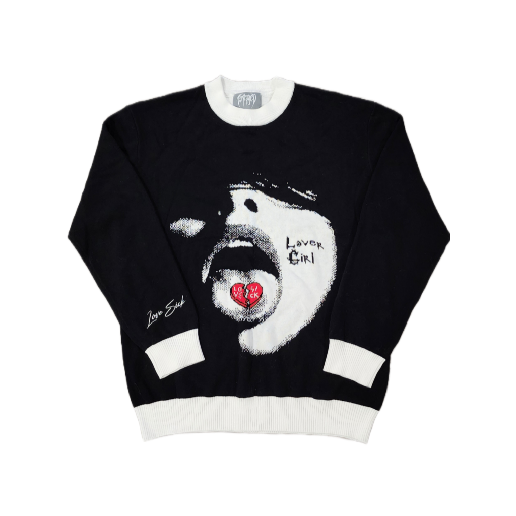 Lover Girl White Collar Knitted Sweater