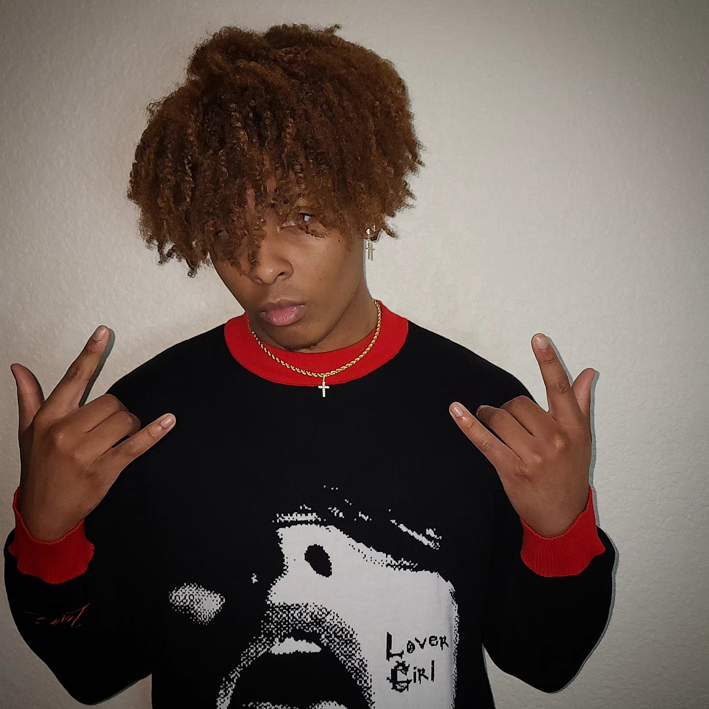 Lover Girl Red Collar Knitted Sweater